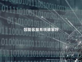 智能客服系统谁家好