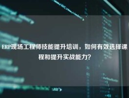 ERP现场工程师技能提升培训，如何有效选择课程和提升实战能力？