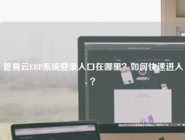 管易云ERP系统登录入口在哪里？如何快速进入？