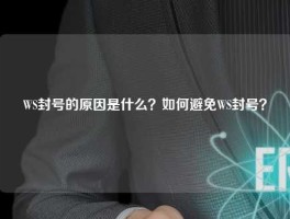 WS封号的原因是什么？如何避免WS封号？