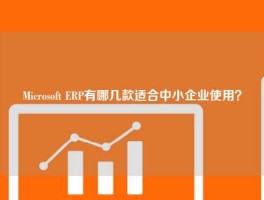 Microsoft ERP有哪几款适合中小企业使用？