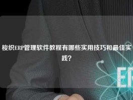 梭织ERP管理软件教程有哪些实用技巧和最佳实践？