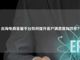 出海电商客服平台如何提升客户满意度和效率？