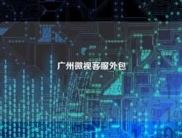 广州微视客服外包