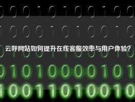 云呼网站如何提升在线客服效率与用户体验？