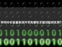 呼叫中心客服系统开发有哪些关键功能和优势？