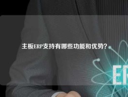 主板ERP支持有哪些功能和优势？