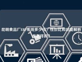 昆明食品厂ERP系统多少钱？性价比和功能解析是怎样的？