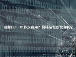 鼎新ERP一年多少费用？价格及性价比如何？