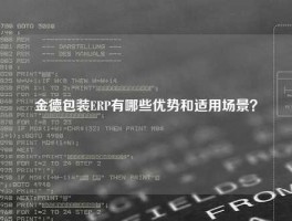 金德包装ERP有哪些优势和适用场景？