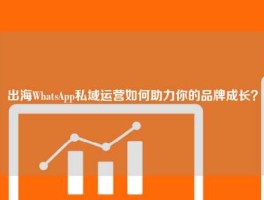 出海WhatsApp私域运营如何助力你的品牌成长？