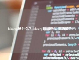 lohoerp是什么？lohoerp有哪些实用功能？
