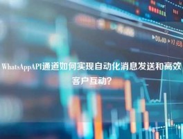WhatsAppAPI通道如何实现自动化消息发送和高效客户互动？