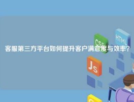 客服第三方平台如何提升客户满意度与效率？