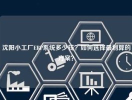 沈阳小工厂ERP系统多少钱？如何选择最划算的方案？