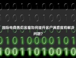 国际电商售后客服如何提升客户满意度和解决问题？