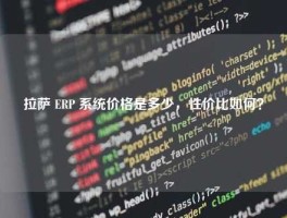 拉萨 ERP 系统价格是多少，性价比如何？