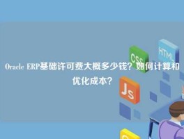 Oracle ERP基础许可费大概多少钱？如何计算和优化成本？