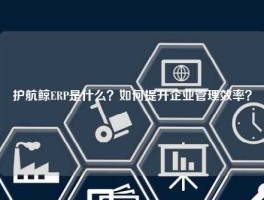 护航鲸ERP是什么？如何提升企业管理效率？