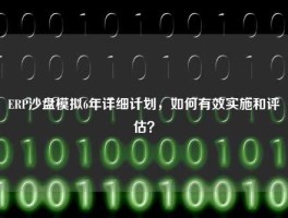 ERP沙盘模拟6年详细计划，如何有效实施和评估？