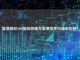 智慧商砼ERP能如何提升管理效率与成本控制？