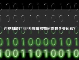 西安制鞋厂ERP系统价格如何影响企业运营？