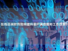 在线咨询软件如何提升客户满意度和工作效率？