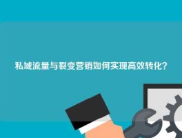 私域流量与裂变营销如何实现高效转化？