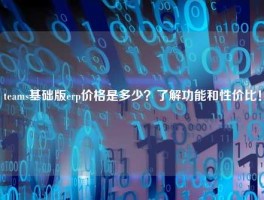 teams基础版erp价格是多少？了解功能和性价比！