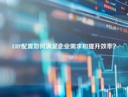 ERP配置如何满足企业需求和提升效率？