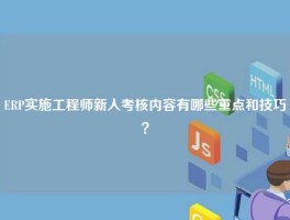 ERP实施工程师新人考核内容有哪些重点和技巧？
