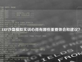 ERP沙盘模拟实训心得有哪些重要体会和建议？