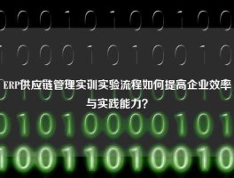 ERP供应链管理实训实验流程如何提高企业效率与实践能力？