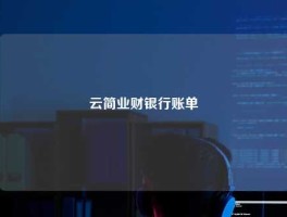 云简业财银行账单