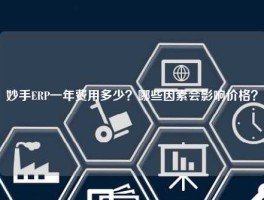 妙手ERP一年费用多少？哪些因素会影响价格？