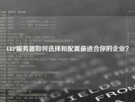ERP服务器如何选择和配置最适合你的企业？