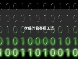 孝感外包客服工资